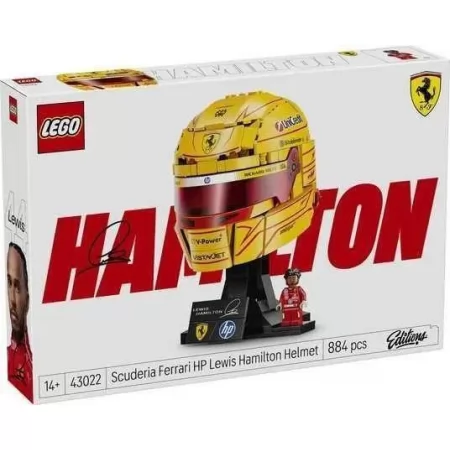 Конструктор LEGO® Editions Шлем Льюиса Хэмилтона c команды Scuderia Ferrari HP, 884 деталей