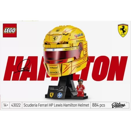 Конструктор LEGO® Editions Шлем Льюиса Хэмилтона c команды Scuderia Ferrari HP, 884 деталей