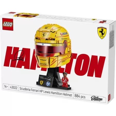 Конструктор LEGO® Editions Шлем Льюиса Хэмилтона c команды Scuderia Ferrari HP, 884 деталей