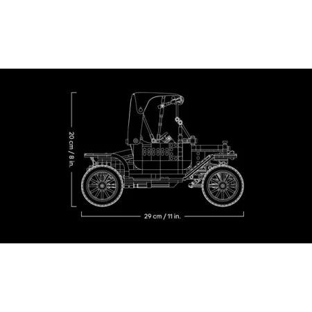 Конструктор LEGO® Icons Ford Model T, набір із моделлю автомобіля 1060 деталей
