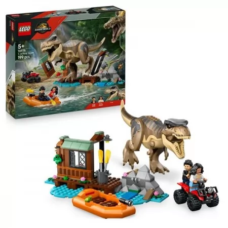 Конструктор LEGO® Jurassic World Побег по реке от тираннозавра, 199 деталей
