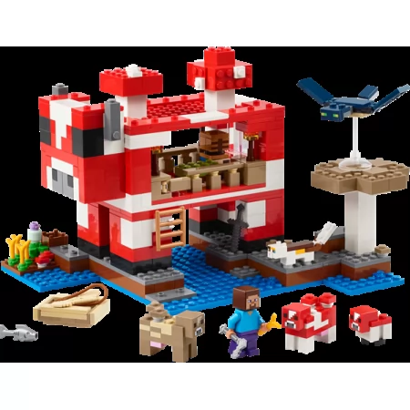Конструктор LEGO Minecraft Грибной дом 500 деталей