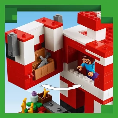 Конструктор LEGO Minecraft Грибной дом 500 деталей