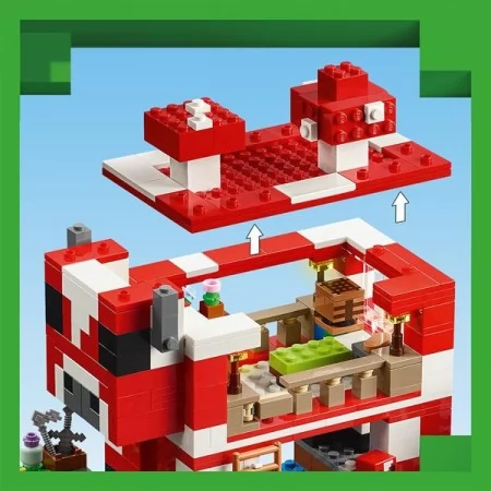 Конструктор LEGO Minecraft Грибной дом 500 деталей