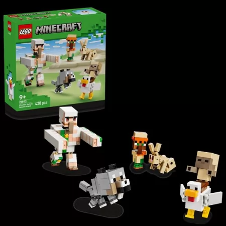 Конструктор LEGO® Minecraft™ Куриный Жокей: атака в пустыне Игрушка, 428 деталей