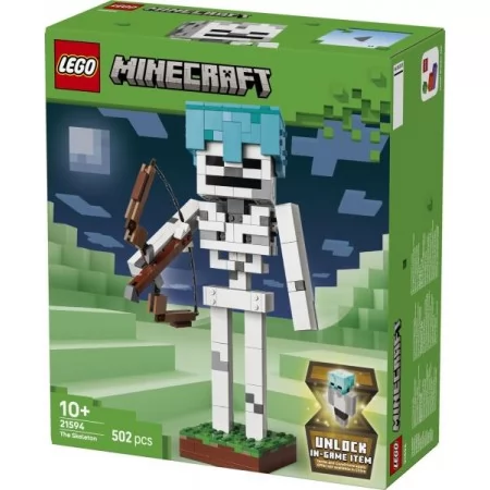Конструктор LEGO® Minecraft® Скелет Геймерский декор, 502 детали