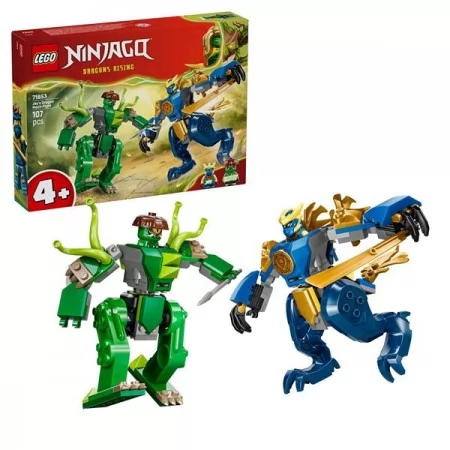 Конструктор LEGO® NINJAGO® Битва робота дракона Джея 107 деталей