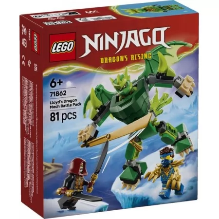 Конструктор LEGO® NINJAGO® Боевой набор робота Дракона Ллойда, 81 деталь