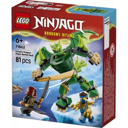 Конструктор LEGO® NINJAGO® Боевой набор робота Дракона Ллойда, 81 деталь