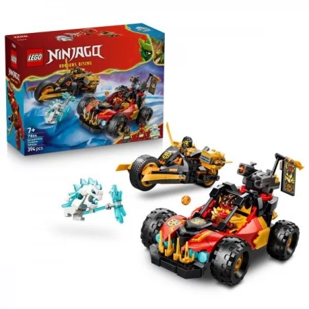 Конструктор LEGO® NINJAGO® Комбіновані транспортні засоби Кая та Коула Іграшка, 394 деталі