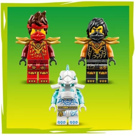 Конструктор LEGO® NINJAGO® Комбіновані транспортні засоби Кая та Коула Іграшка, 394 деталі Конструктор LEGO® NINJAGO® Комбіновані транспортні засоби Кая та Коула Іграшка, 394 деталі