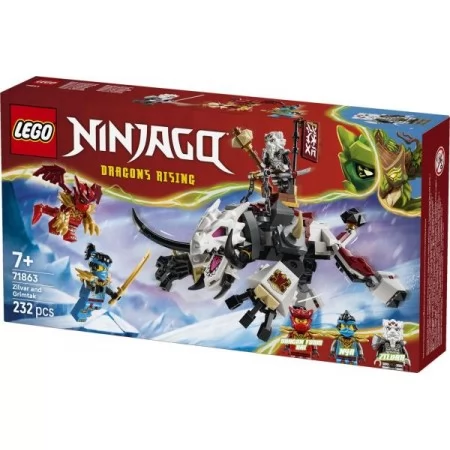 Конструктор LEGO® NINJAGO® Зільвар і дракон Гримтак, 232 деталі
