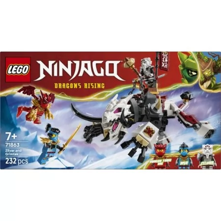 Конструктор LEGO® NINJAGO® Зільвар і дракон Гримтак, 232 деталі