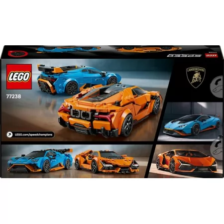 Конструктор LEGO Speed Champions Lamborghini Revuelto і Huracan STO 607 деталей