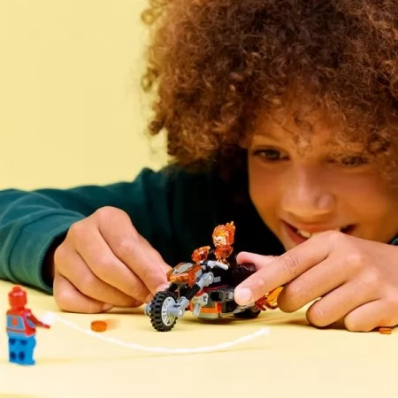 Конструктор LEGO Super Heroes Marvel Человек-паук vs Призрачный всадник на мотоцикле 72 Детали