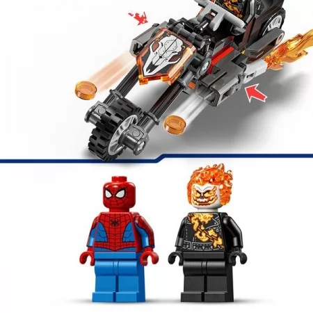 Конструктор LEGO Super Heroes Marvel Человек-паук vs Призрачный всадник на мотоцикле 72 Детали
