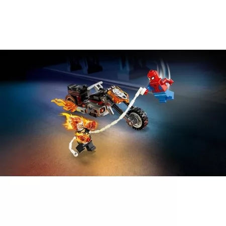 Конструктор LEGO Super Heroes Marvel Человек-паук vs Призрачный всадник на мотоцикле 72 Детали