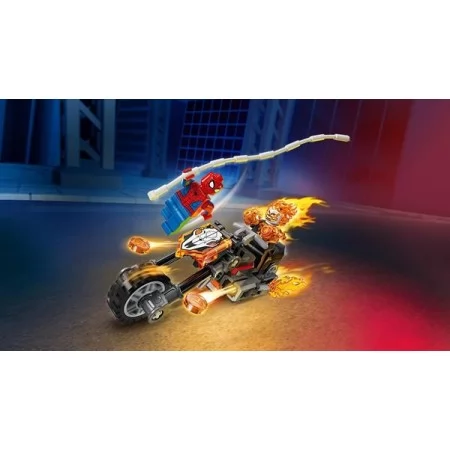 Конструктор LEGO Super Heroes Marvel Человек-паук vs Призрачный всадник на мотоцикле 72 Детали