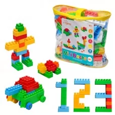 Конструктор блочный Tigres Mini Blocks 100 элементов в сумке