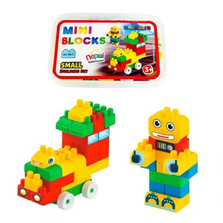 Конструктор блочний Bamsic Mini Blocks 50 деталей різні кольори