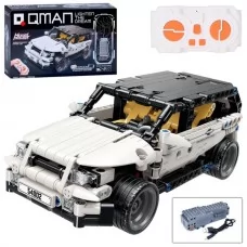 Конструктор Qman 54002 р/к, машина 21см-ездит, на аккумуляторе, USB зарядное, подключается к телефону, 415 деталей, в коробке Конструктор Qman 54002 р/к, машина 21см-ездит, на аккумуляторе, USB зарядное, подключается к телефону, 415 деталей, в коробке