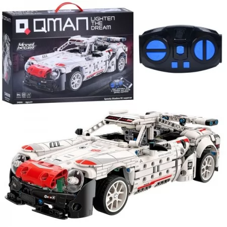 Конструктор Qman 54008 р/к2,4G, машина, 31см, підключається до телефону, на бат-ці, в кор-ці