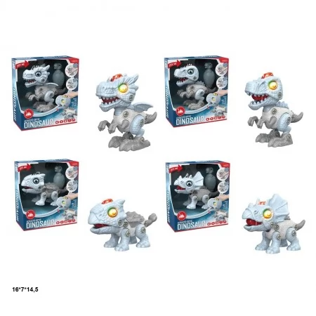 Конструктор динозавр BabyToys RS019C с викруткой и музыкой
