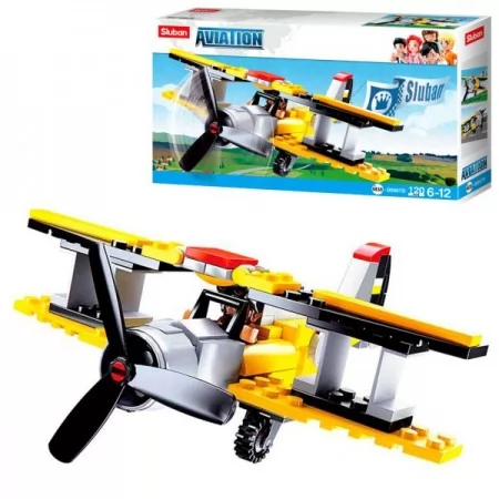 Конструктор самолет SLUBAN M38-B0667B 120 деталей