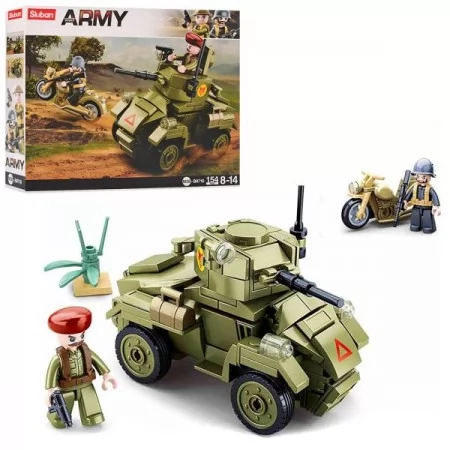 Конструктор SLUBAN M38-B0710 военный мотоцикл 154 детали