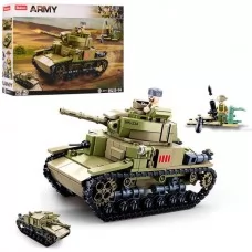 Конструктор военный танк SLUBAN M38-B0711 463 детали