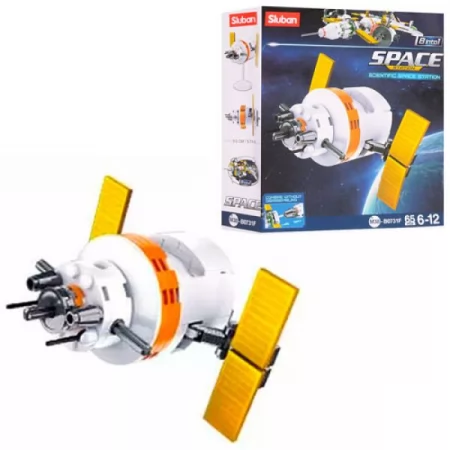 Конструктор SLUBAN M38-B0731F научная космическая станция, 65дет, в кор-ке