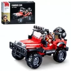 Конструктор SLUBAN M38-B0816 джип с фигуркой, 253 детали