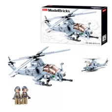 Конструктор SLUBAN M38-B0838 вертоліт, 42,3см, 1:35, фігурки, 482дет, в кор-ці Конструктор SLUBAN M38-B0838 вертоліт, 42,3см, 1:35, фігурки, 482дет, в кор-ці