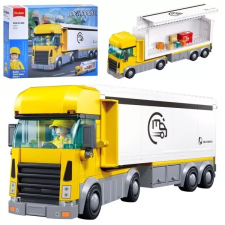 Конструктор SLUBAN M38-B1289 міська серія, трейлер, 26, 6см, фігурка, 269дет