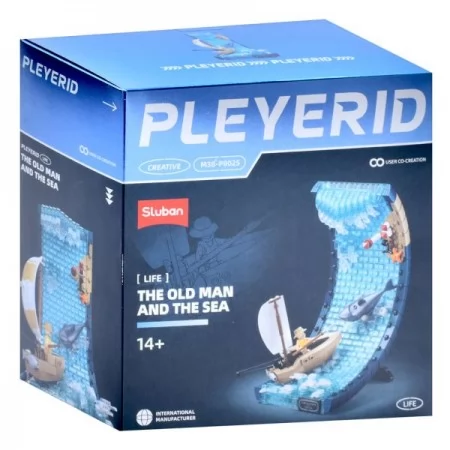 Конструктор SLUBAN M38-P8025 старий і море, фігурка, човен, акула, в кор-ці