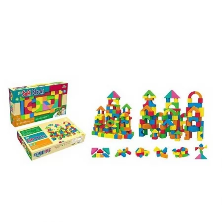 Конструктор мягкие блоки BabyToys U 8903, 124 детали