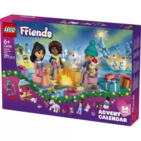 Конструктор Адвент-календарь 2026 года из LEGO® Friends — новогодняя игрушка для детей от 6 лет 