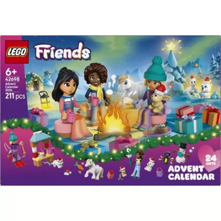 Конструктор Адвент-календарь 2026 года из LEGO® Friends — новогодняя игрушка для детей от 6 лет 