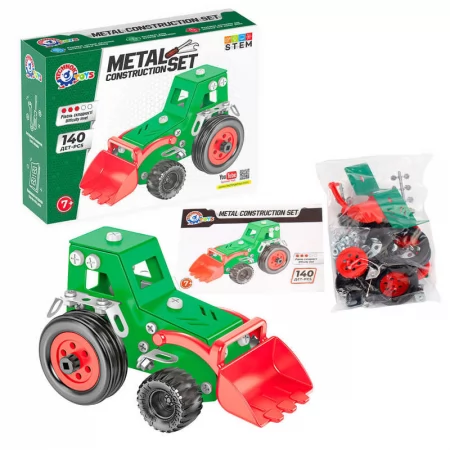  Конструктор металевий 1799 "Technok Toys", металевий, 140 деталей, інструменти, в коробці