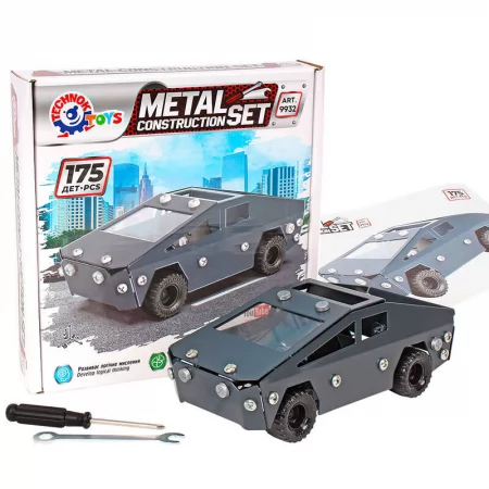  Конструктор металевий 9932 "Technok Toys", 175 деталей, в коробці