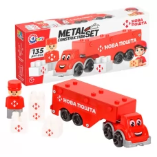  Конструктор металевий "Фура" 1416 "Technok Toys", 135 деталей, викрутка, в пакеті