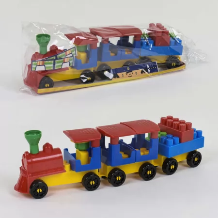  Конструктор "Чарівний поїзд №1" 0274 "Technok Toys" 31 деталь, в пакеті