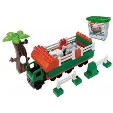 Конструктор Грузовик, 95 деталей, в пластиковом боксе, Doloni Toys 013888/10