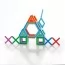 Магнітний конструктор Guidecraft PowerClix Frames, 48 деталей G9200 Магнітний конструктор Guidecraft PowerClix Frames, 48 деталей G9200