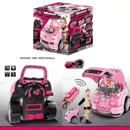 Конструктор машина BabyToys 008-977 со звуком и светом, 61 деталь