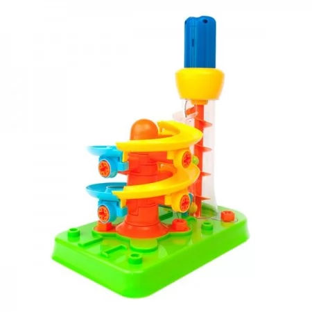 Набір для складання Edu-Toys Гірка-спіраль з інструментами 55 деталей JS022 Набір для складання Edu-Toys Гірка-спіраль з інструментами 55 деталей JS022