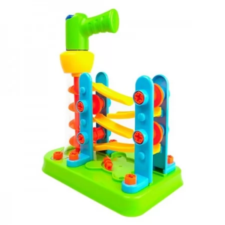 Набір для складання Edu-Toys Гірка-зигзаг з інструментами 54 деталі JS021