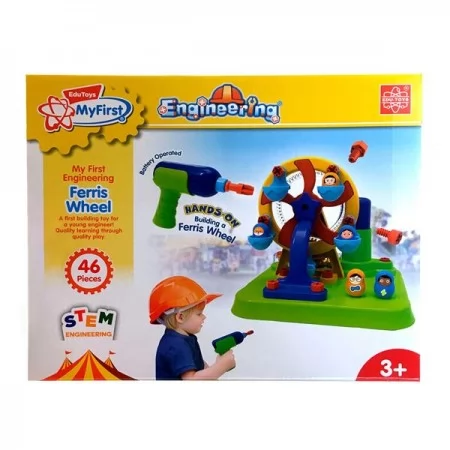 Набір для складання Edu-Toys Колесо огляду з інструментами 46 деталей JS025 Набір для складання Edu-Toys Колесо огляду з інструментами 46 деталей JS025