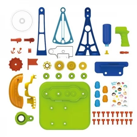 Набор для сборки Edu-Toys Пиратский корабль с инструментами 52 детали JS026 Набор для сборки Edu-Toys Пиратский корабль с инструментами 52 детали JS026