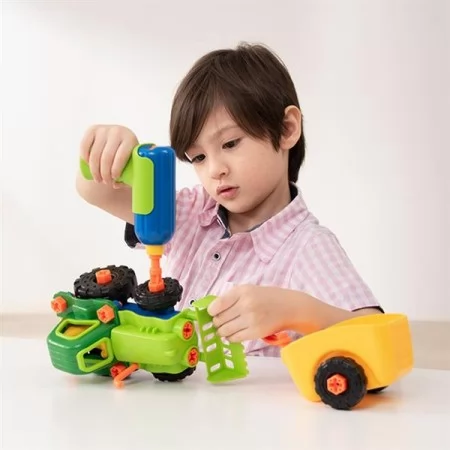Набор для сборки Edu-Toys Трактор с инструментами 29 деталей JS030